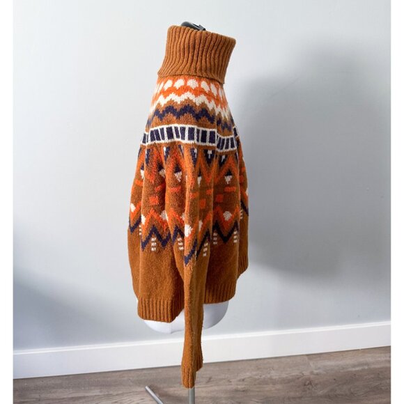 Vici Brown Fair Isle Sweater - Picture 7 of 12